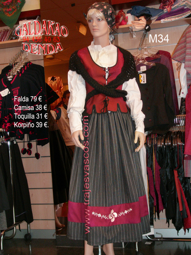 Traje regional vasco modelo M34.